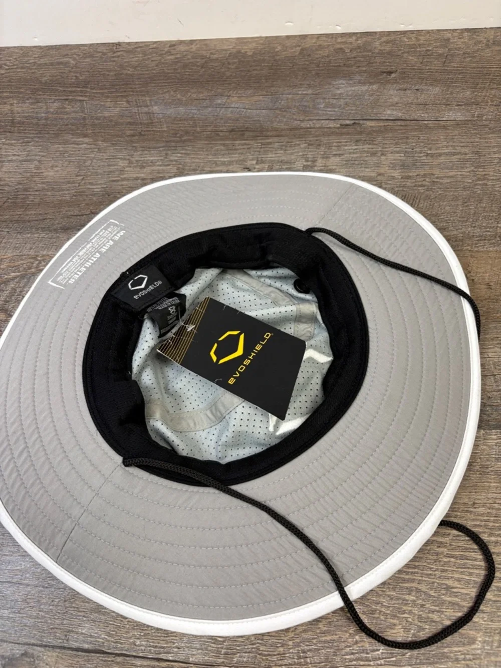 EvoShield Performance Boonie Hat Gray Wide Brim Athletic Sun Hat NWT